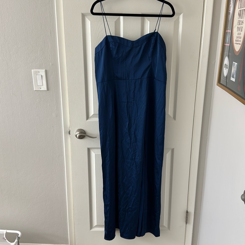 NWT Abercrombie & Fitch Camille Blue Slip Dress
